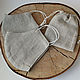 Reusable protective mask made of linen with a pouch, Protective masks, Vologda,  Фото №1