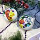 The ball 'Bunny in felt boots', Christmas decorations, Moscow,  Фото №1