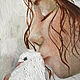 Голубка, картина маслом на холсте, портрет девушки, картина с птицами. Картины. Мария Роева  Картины маслом (MyFoxyArt). Ярмарка Мастеров.  Фото №4