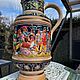 Handmade jug 'Merry Bacchus', ceramics, Germany. Vintage interior. Dutch West - Indian Company. My Livemaster. Фото №5