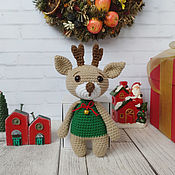 Куклы и игрушки handmade. Livemaster - original item New Year`s Reindeer Nord toy deer. Handmade.