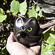 Black Cat. Miniature figurines. Revkova Tatiana (figurki-sculpt). My Livemaster. Фото №5