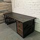  Рабочий стол в стиле лофт из ясеня. Столы. furniture store. Интернет-магазин Ярмарка Мастеров.  Фото №2