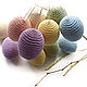Set of 5 pieces of pastel knitted Easter eggs 6 cm. Eggs. BarminaStudio (Marina)/Crochet (barmar). My Livemaster. Фото №5