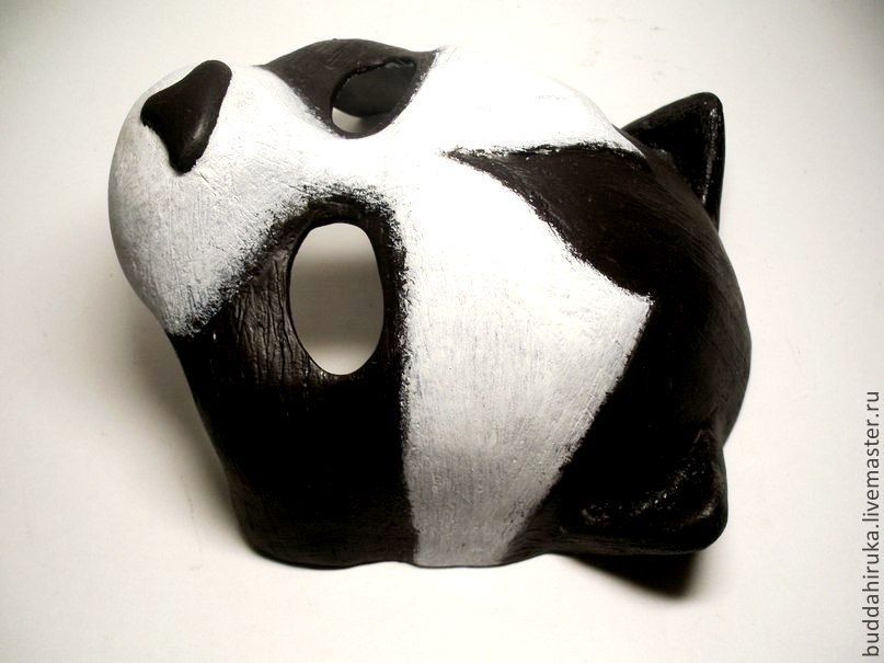 Маска енота из качественного пластика Racoon mask. Ручная работа. в ...
