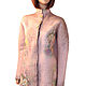 Felted light coat,long cardigan eco-wool'Fleurs', Coats, Colmar,  Фото №1