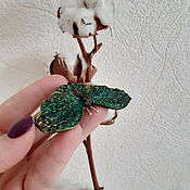 Украшения handmade. Livemaster - original item Green Moth brooch made of polymer clay. Handmade.