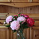  Букет пионов из холодного фарфора, Цветы, Тбилисская,  Фото №1