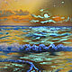 "Море. Закат", Картины, Салехард,  Фото №1