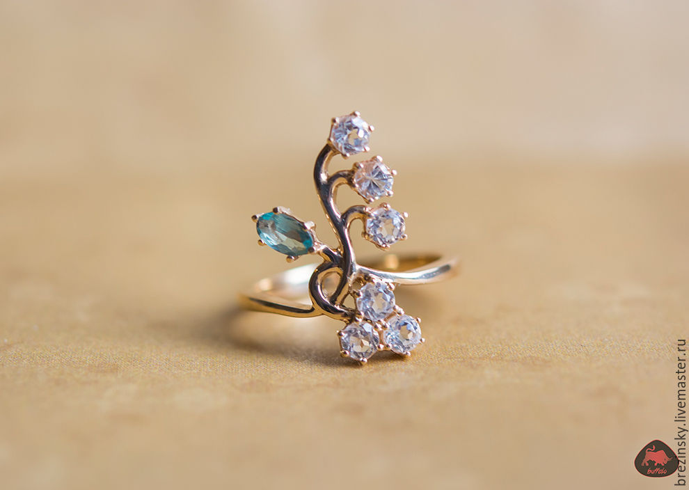 alexandrite and topaz ring