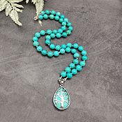 Украшения handmade. Livemaster - original item Natural turkvenite necklace with pendant. Handmade.