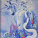 'Magic Unicorn ' cross stitch Painting, paintings. Pictures. Helena Shelk (alenamasterrnd). My Livemaster. Фото №5
