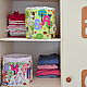 Короб текстильный для хранения детских вещей. Короб. 'Настроение в горошек' (ViktoriaSP). Интернет-магазин Ярмарка Мастеров.  Фото №2