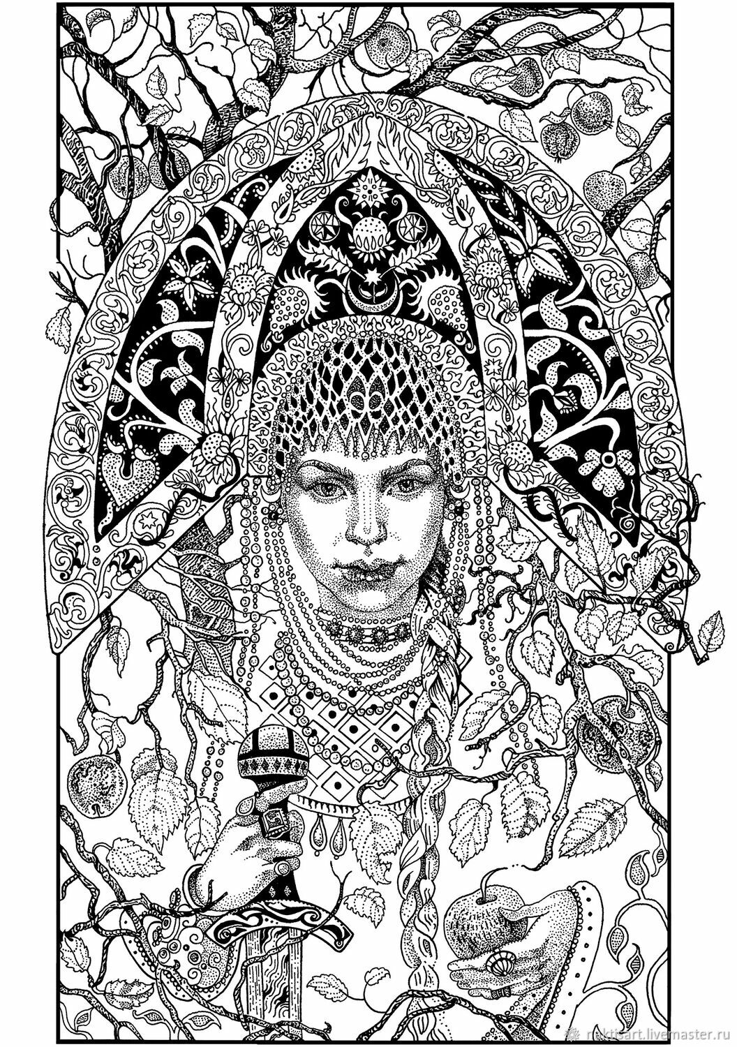 Картины: Царь-девица в интернет-магазине Ярмарка Мастеров по цене 5000 ...