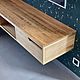 Suspended TV console made of ash wood (ZILART project). Consoles. uloft. My Livemaster. Фото №4