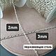 50см (3mm)Цепочка из нержавеющей стали, Веера, Омск,  Фото №1