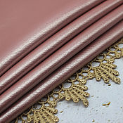 Материалы для творчества handmade. Livemaster - original item Artificial leather 16/10 cm Pink mother of pearl eco leather. Handmade.