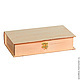 Kn21125 casket-a small book of 25 15 5.5 cm, Blanks for decoupage and painting, Moscow,  Фото №1