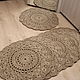 Round rug from the jute 'cookie monster''. Carpets. Ekostil. Online shopping on My Livemaster.  Фото №2