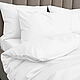 Заказать Постельный комплект из люкс-сатина WHITE. 8 HORAS OF SILK. Ярмарка Мастеров. . Комплекты постельного белья Фото №3