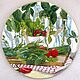 'Tomatoes and herbs' decorative plate. Plates. Soaphand-made. Online shopping on My Livemaster.  Фото №2