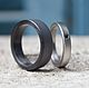 Комплект обручальных колец с черным Swarovski от WickerRing. Кольца обручальные. WickerRing. Ярмарка Мастеров.  Фото №5