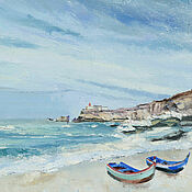 Картины и панно handmade. Livemaster - original item Oil painting. Abstract seascape. The Atlantic. 50h70. Handmade.