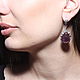 Classic Luani earrings with amethysts made of 925 HC0021-3 silver. Earrings. Sunny Silver. Online shopping on My Livemaster.  Фото №2