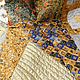 Patchwork quilt GUSTAV KLIMT patchwork quilt yellow gold. Blanket. loved patchwork. My Livemaster. Фото №5