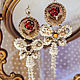 Embroidered Angelica earrings. Wedding earrings. Earrings. LADY-LIZA jewelry shop. My Livemaster. Фото №4