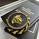 Свеча «Versace» из пчелиного воска эксклюзивная модель. Свечи. JULIET CANDLES BOUTIQUE (juliet-candles). Ярмарка Мастеров.  Фото №4