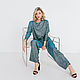 Order Jumper and trousers emerald gold with lurex shiny green. mozaika-rus. Livemaster. . Suits Фото №3