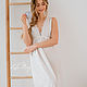 Emmanuelle nightgown made of cambric white long. Nightdress. Delicate Clothing Store (Daria). Online shopping on My Livemaster.  Фото №2