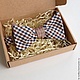 Double-sided bow tie "Chocolate", Butterflies, Moscow,  Фото №1