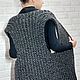 Жилет из шерсти женский вязаный светло-серый цвет. Жилеты. AccessoriesGold. Ярмарка Мастеров.  Фото №8