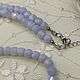 Order The most delicate sapphire (blue agate) natural beads. naturalkavni. Livemaster. . Beads2 Фото №3