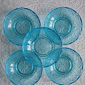 Винтаж handmade. Livemaster - original item Vintage rosettes made of vitriol glass, 5 pieces. Handmade.