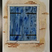 Картины и панно handmade. Livemaster - original item Closed window. Handmade.