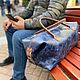 Order Travel bag, sports bag made of genuine leather. PANI (pani-bag). Livemaster. . Travel bag Фото №3