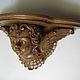 Order Carved wall console shelf angel oak. Carved decor. Livemaster. . Sculpture Фото №3