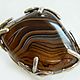 Agate. ' Dune' ring with natural agate Madagascar, Rings, Volgograd,  Фото №1