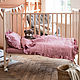 Linen bed linen for a baby cot. Bedding sets. molinialife. Online shopping on My Livemaster.  Фото №2