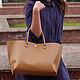 Women's leather bag mustard-sand. Classic Bag. migotobags. My Livemaster. Фото №4