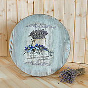 Посуда handmade. Livemaster - original item Provence tray and cutting board, for pie,pizza,cheese, thick.3cm. Handmade.