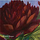 Oil painting 'Burgundy peonies'. Pictures. yuliabogun. Online shopping on My Livemaster.  Фото №2