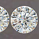 A PAIR of Moissanite, color H-I. 6,2 mm 1,5 ct, Cabochons, Rostov-on-Don,  Фото №1