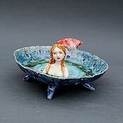 Посуда handmade. Livemaster - original item The little mermaid. Vase,candy bowl,fruit bowl.. Handmade.