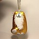 Новогодняя ёлочная игрушка Кот Абрикос. Елочные игрушки. Котики от Татьяны Гавриловой. Интернет-магазин Ярмарка Мастеров.  Фото №2