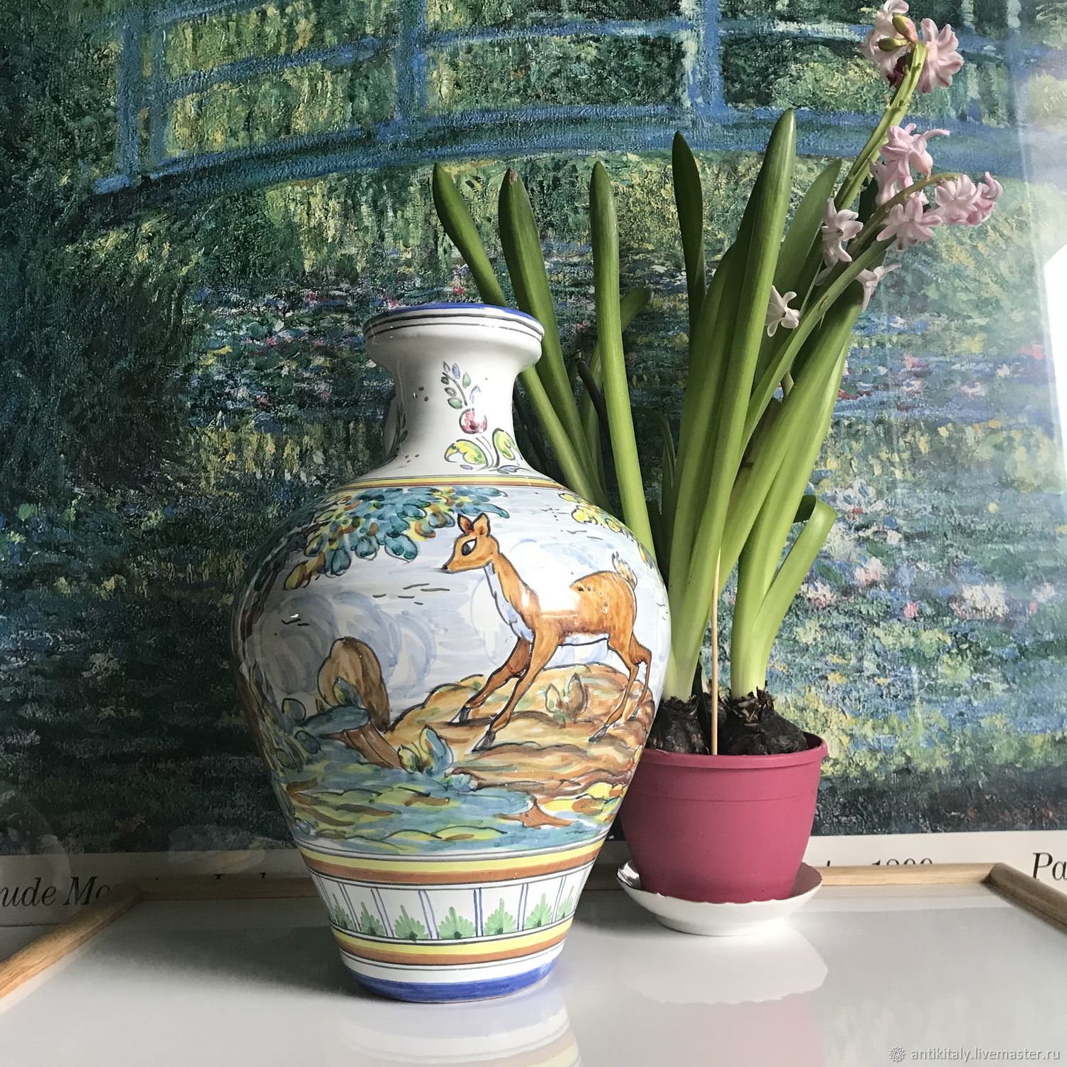 ваза китайская сацума. предметы старины керамика. плитка bolero blue. старая керамика. древняя посуда.