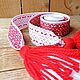 The belt is milky with red. Belts and ribbons. zimushkaoo. Online shopping on My Livemaster.  Фото №2